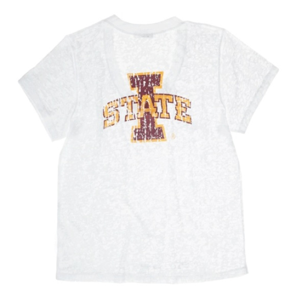 IOWA STATE UNIVERSITY DEEP V-NECK BURNOUT TEE